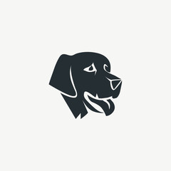 Modern Minimalist Dog Logo Icon