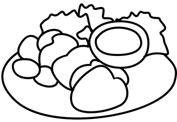 junk food meal outline