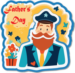 Happy Father's day vector background