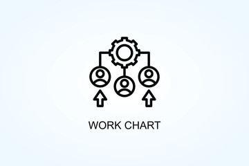 Work Chart Vector  Or Logo Sign Symbol Illustration