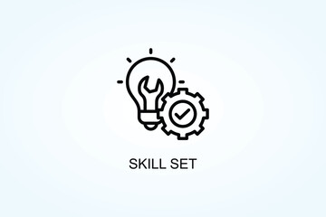 Skill Set Vector  Or Logo Sign Symbol Illustration
