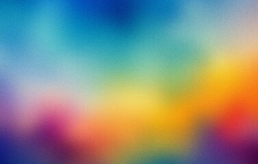 red purple blue orange green , spray texture color gradient rough abstract retro vibe background template , grainy noise grungy empty space shine bright light and glow