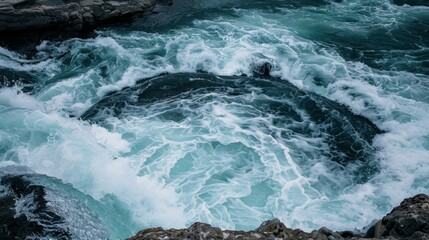 Obraz premium The whirlpools power is both alluring and terrifying a reminder of the epic forces that shape our world.