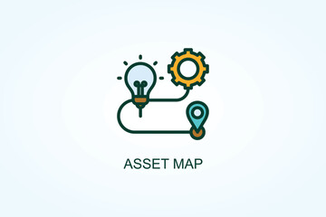 Asset Map Vector  Or Logo Sign Symbol Illustration