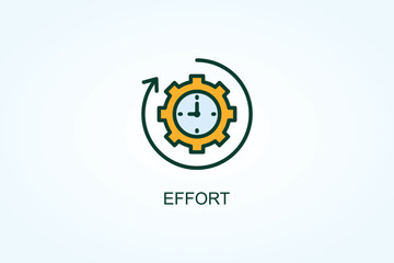 Effort Vector  Or Logo Sign Symbol Illustration