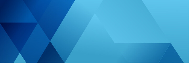 Obraz premium Abstract Blue Geometric banner design background.