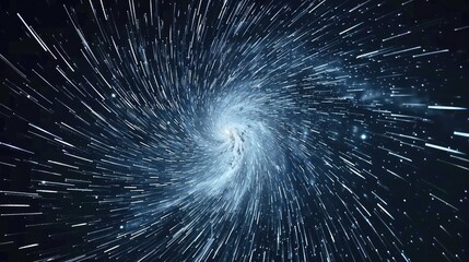 Obraz premium Close-up of star trails in the night sky
