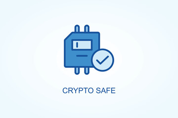 Crypto Safe vector  or logo sign symbol illustration