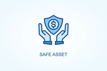 Safe Asset vector  or logo sign symbol illustration