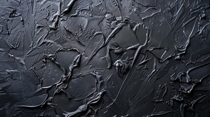 Dark gray surface with white border, paint streaking from top left to bottom right, isolated background and studio lighting to highlight detail