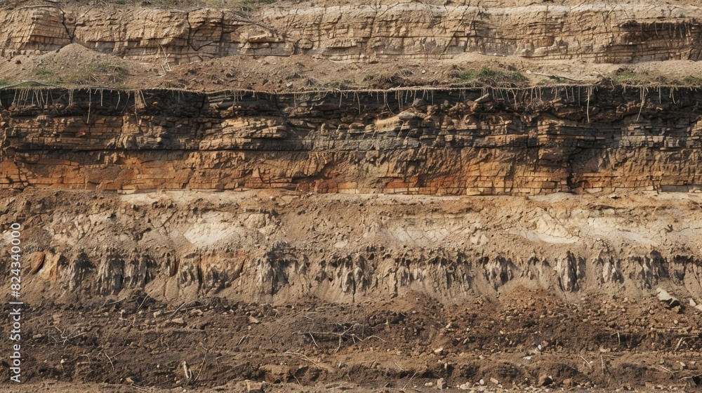 Aufkleber a silent witness to the passage of time with each layer of loess soil representing a different era.