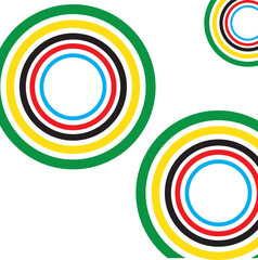 Olympic games straight lines, Olympic color ring, game line, modern, design vector illustration.