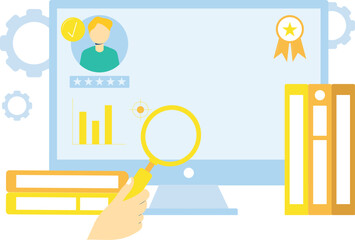 The guy is looking for a user with a star rating for a job.