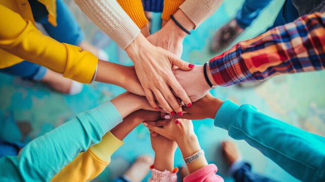 International Friendship Day Concept. The concept of happy together