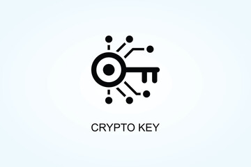 Crypto Key Vector  Or Logo Sign Symbol Illustration