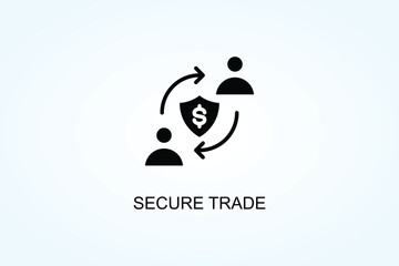 Secure Trade Vector  Or Logo Sign Symbol Illustration