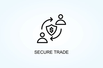Secure Trade Vector  Or Logo Sign Symbol Illustration