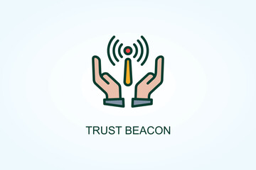 Trust Beacon Vector  Or Logo Sign Symbol Illustration