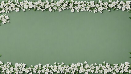frame of flowers