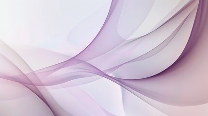 Elegant curves and smooth edges, transitioning through a gradient from light pink to deep violet on a clean white background