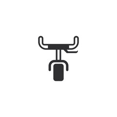 handlebar modern line style icon. Outline beautiful bicycle handlebar vector icons.