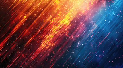 Fototapeta premium Abstract colorful background with a red, yellow, and blue stripes