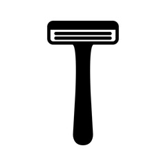 Razor Icon. barber shop sign color editable