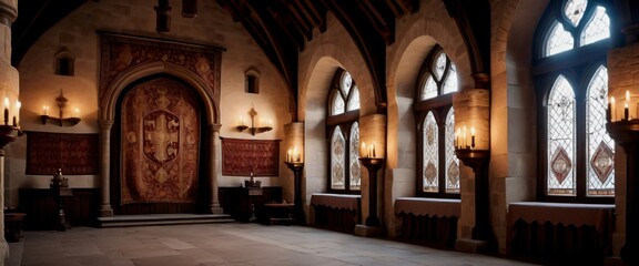 Game Medieval Castle Interior Grand hall