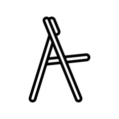 Obraz premium umbrella stand outdoor furniture line icon vector. umbrella stand outdoor furniture sign. isolated contour symbol black illustration