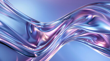 An ultra-realistic render of flowing glass background