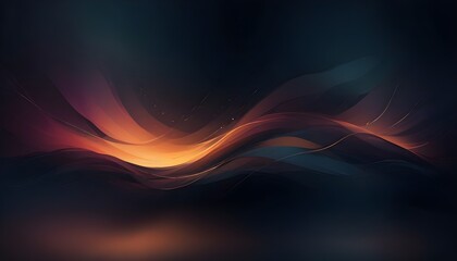 Abstract, minimal shadowy textures and subtle highlights of luminescence seep through the dark background