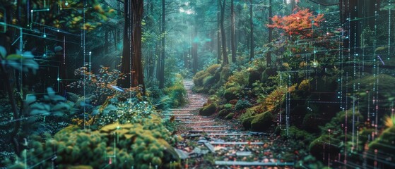 A scenic trail combined with the strategic planning of a startup