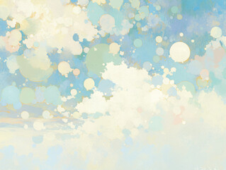 Abstract Colorful Circles Design Background for Social Media with copy space text, for abstract, art, and design