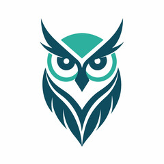 Owl logo design vector art illustration