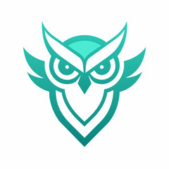 Owl logo design vector art illustration