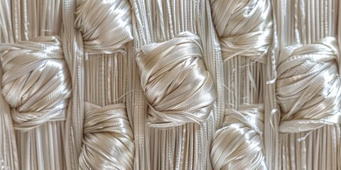 Fototapeta premium A delicate fusion of interwoven elements produces a stunning backdrop, each thread contributing to the overall elegance of the design.