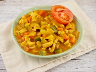 아시아 음식 카레, 요리, 식사