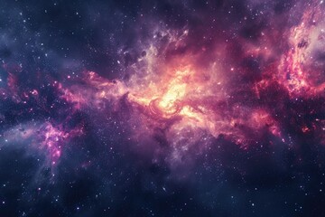 Colorful galaxy backdrop for creative inspiration