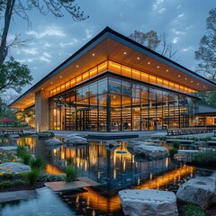 Community center architecture fostering inclusivity and providing multipurpose spaces