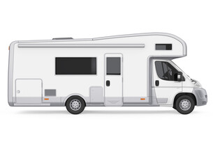 Camper Van Isolated