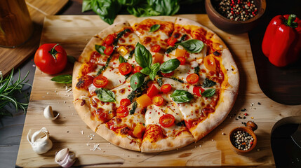 pizza with vegetables