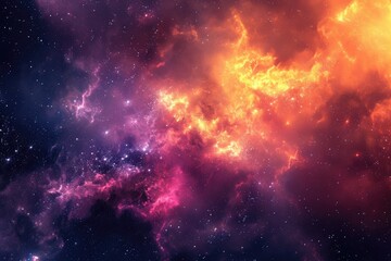 Fototapeta premium Color explosion in the astronomy galaxy