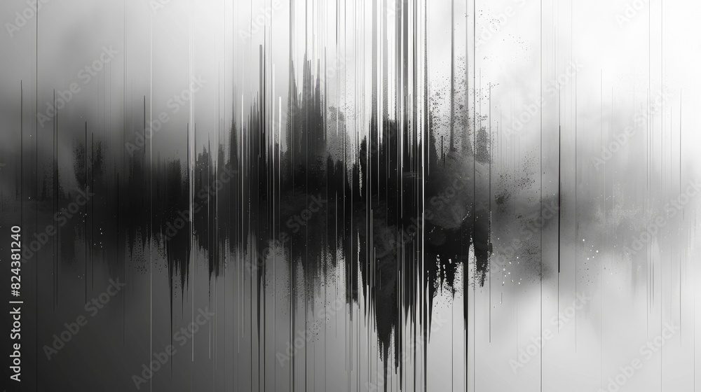 Poster black and white abstract background. the image is generated by ai. aig535