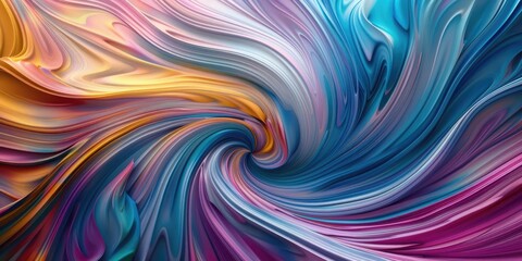 Obraz premium Delicate swirls of vibrant colors merging seamlessly in a mesmerizing abstract texture background.