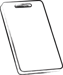 筆書き単品アイコン　まな板