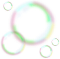 Transparent soap bubbles