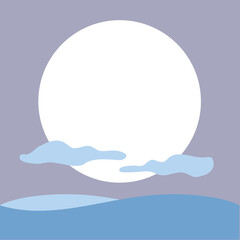 夜空と海