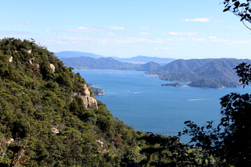 安芸の宮島　弥山から見た瀬戸内海