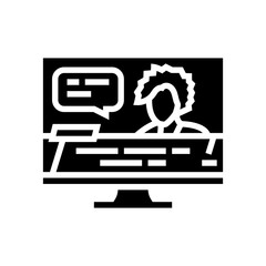 otome game otaku glyph icon vector. otome game otaku sign. isolated symbol illustration