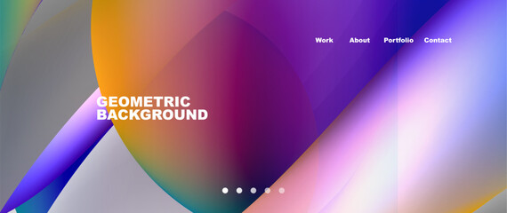 Colorful flowing shapes, wave lines with neon gradients. Vector Illustration For Wallpaper, Banner, Background, Card, Book Illustration, landing page